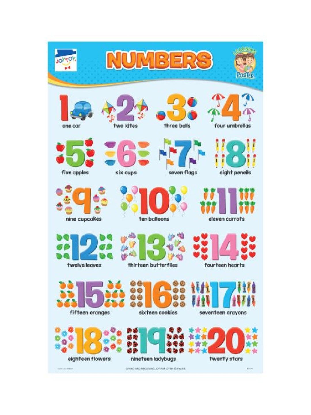 Joytoy Numbers Poster (No Color- Image 1)