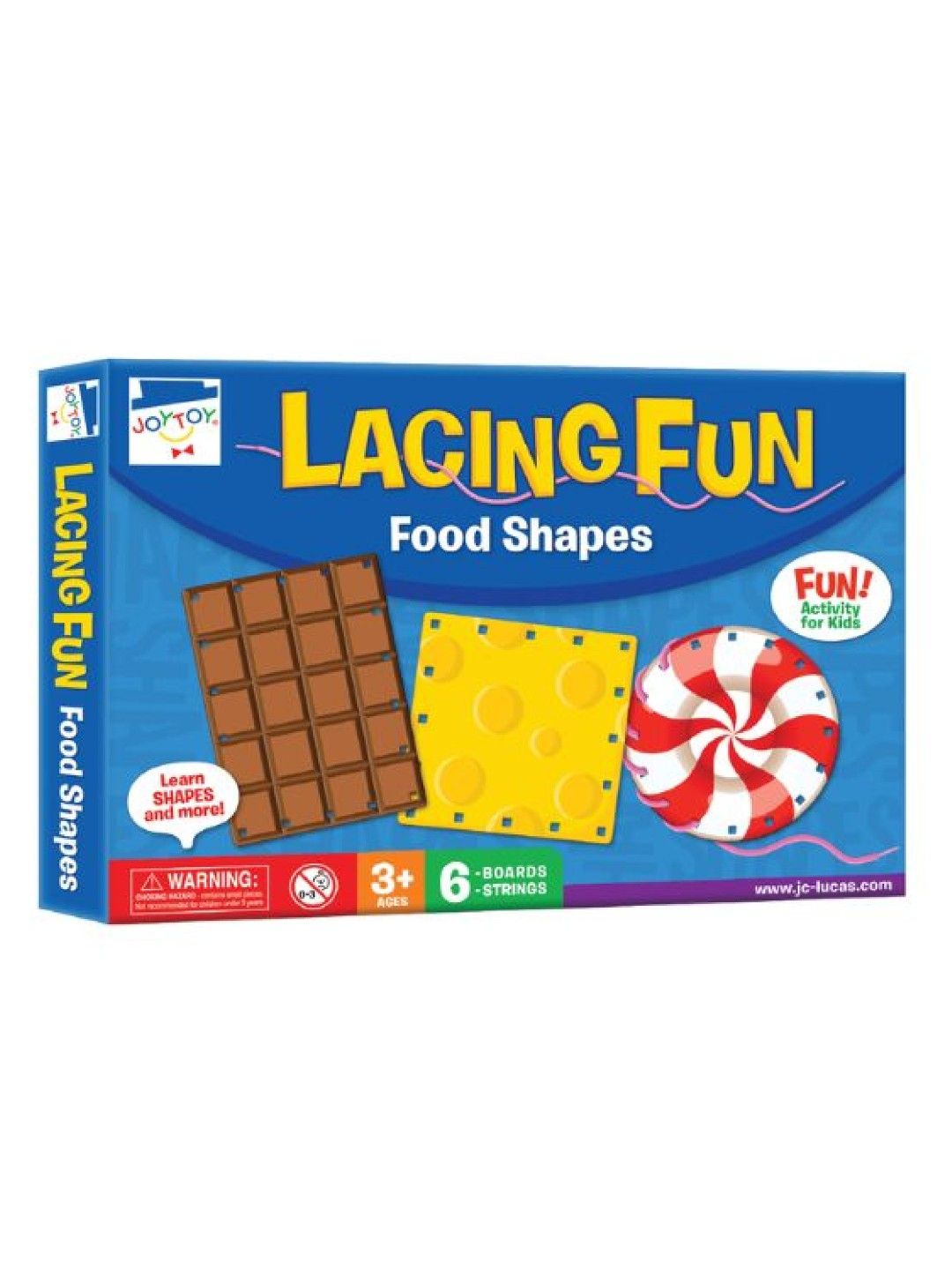 Joytoy Lacing Fun Food Shapes (No Color- Image 1)