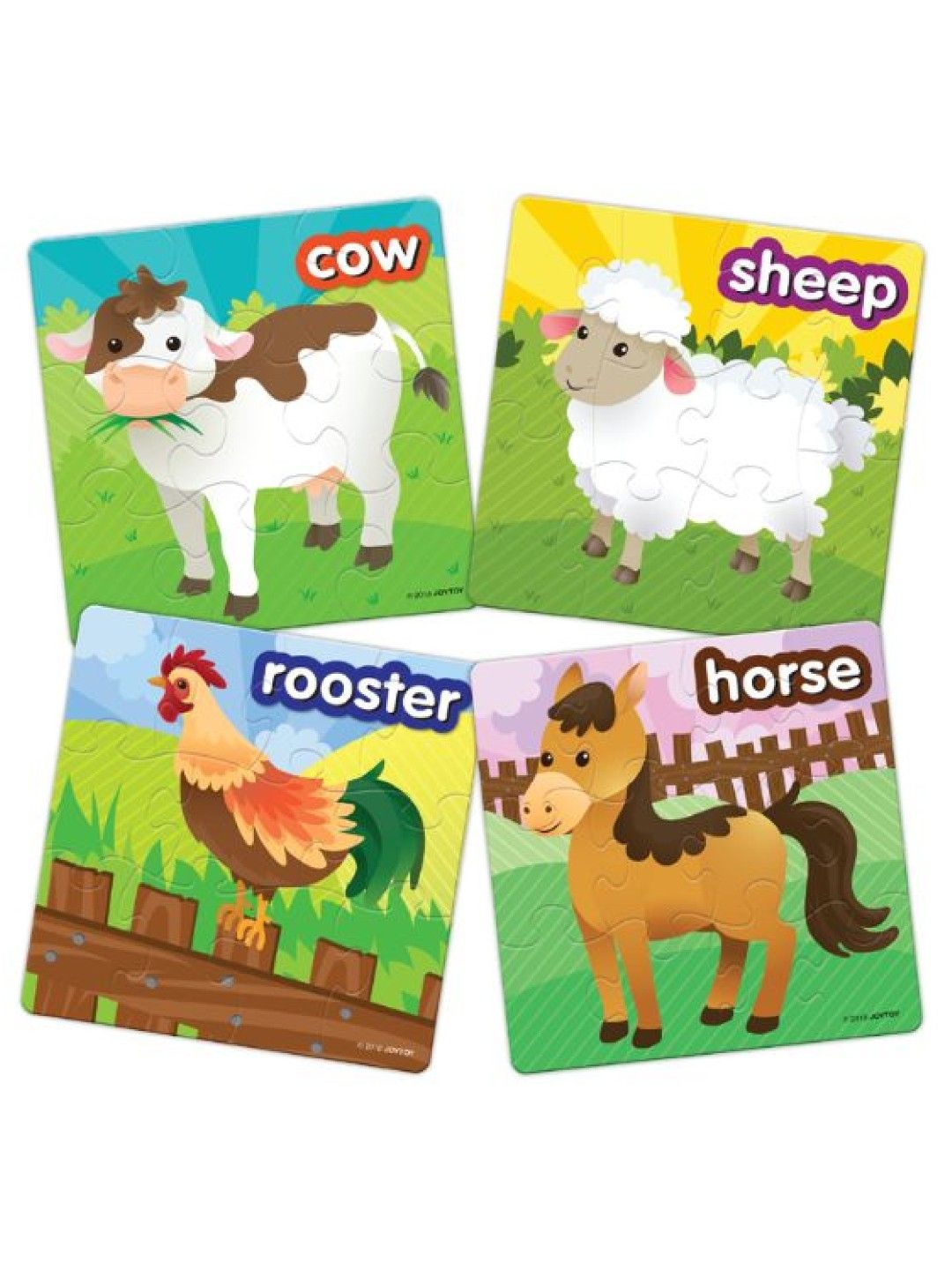 Joytoy 4-in-1 Puzzle Animals (Farm Animals- Image 2)