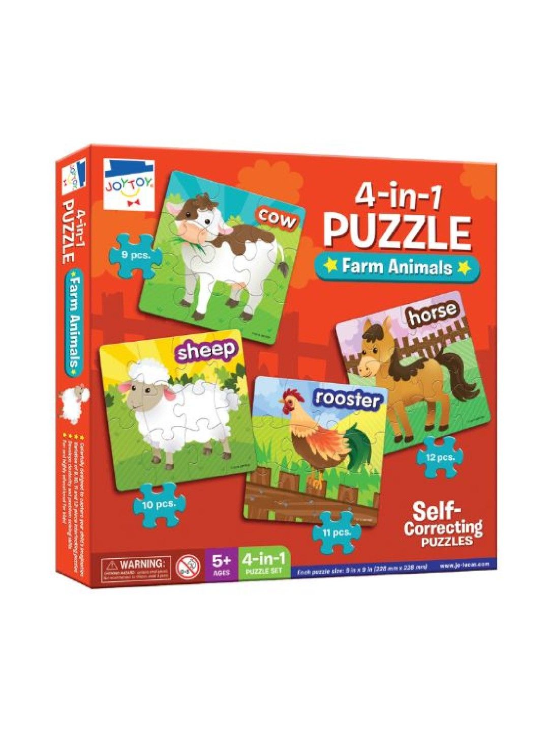 Joytoy 4-in-1 Puzzle Animals | edamama