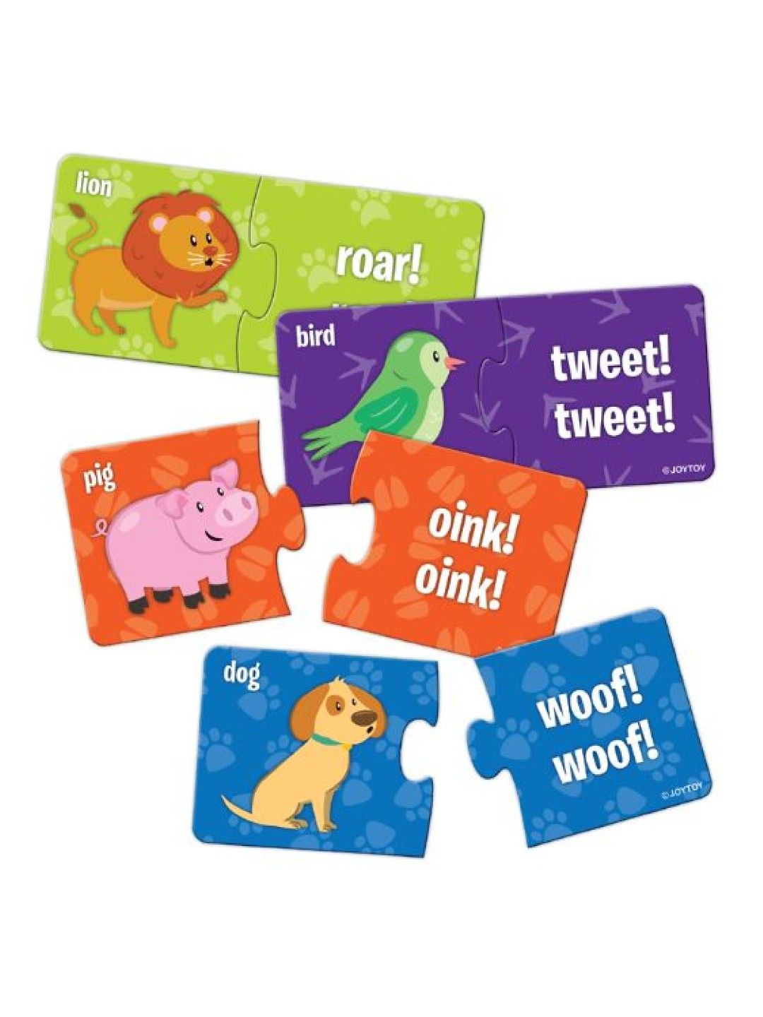 Joytoy Animal Sounds Match-up Puzzles (No Color- Image 2)
