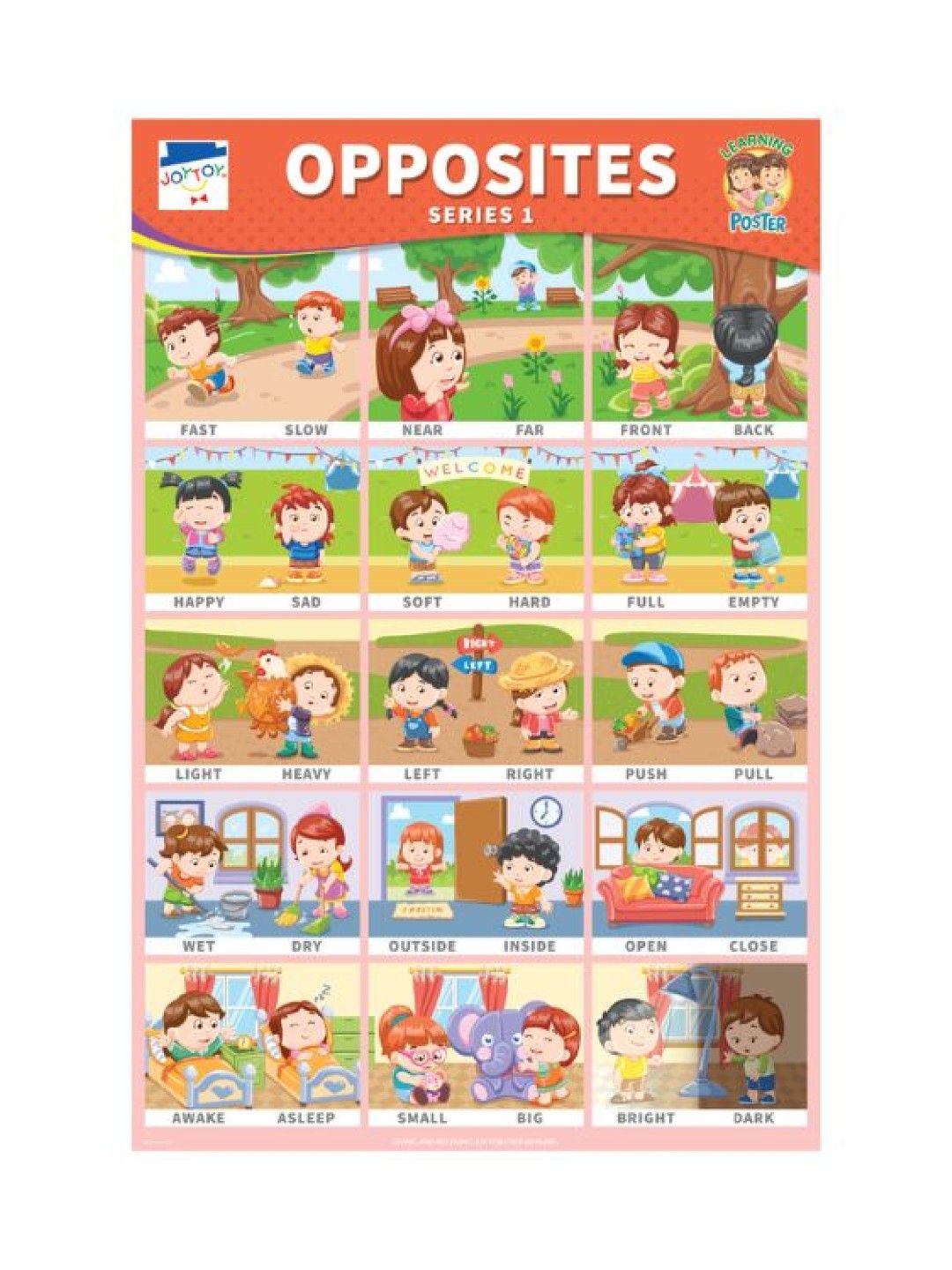 Joytoy Opposites Poster-1 (No Color- Image 1)