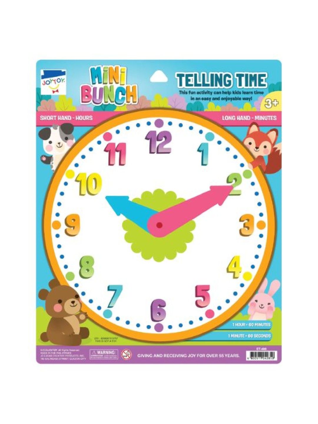 Joytoy Minibunch Telling Time (No Color- Image 1)