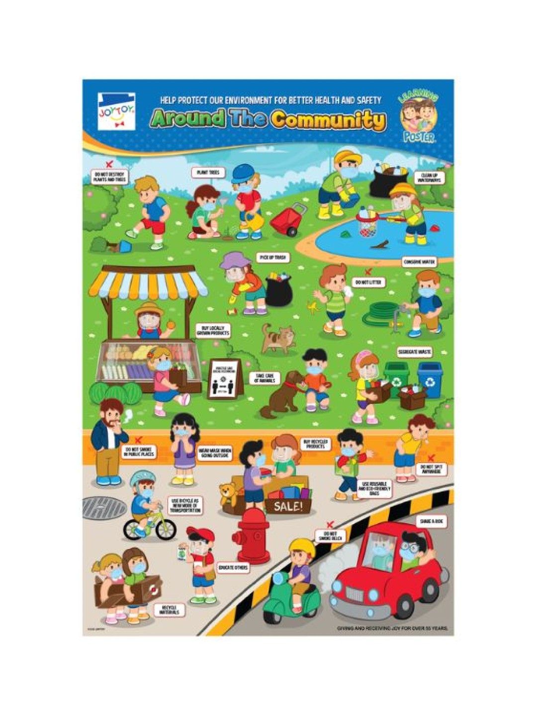 Joytoy Around The Community Poster (No Color- Image 1)
