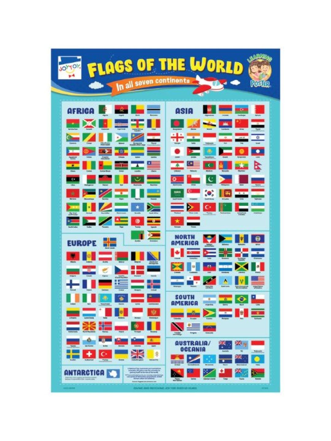 Joytoy Flags of The World Poster (No Color- Image 1)