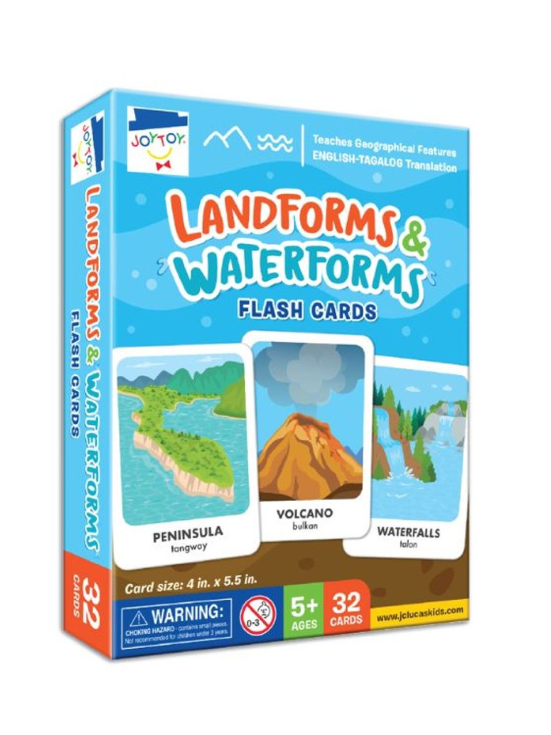 Joytoy Landforms & Waterforms Flashcards (No Color- Image 1)