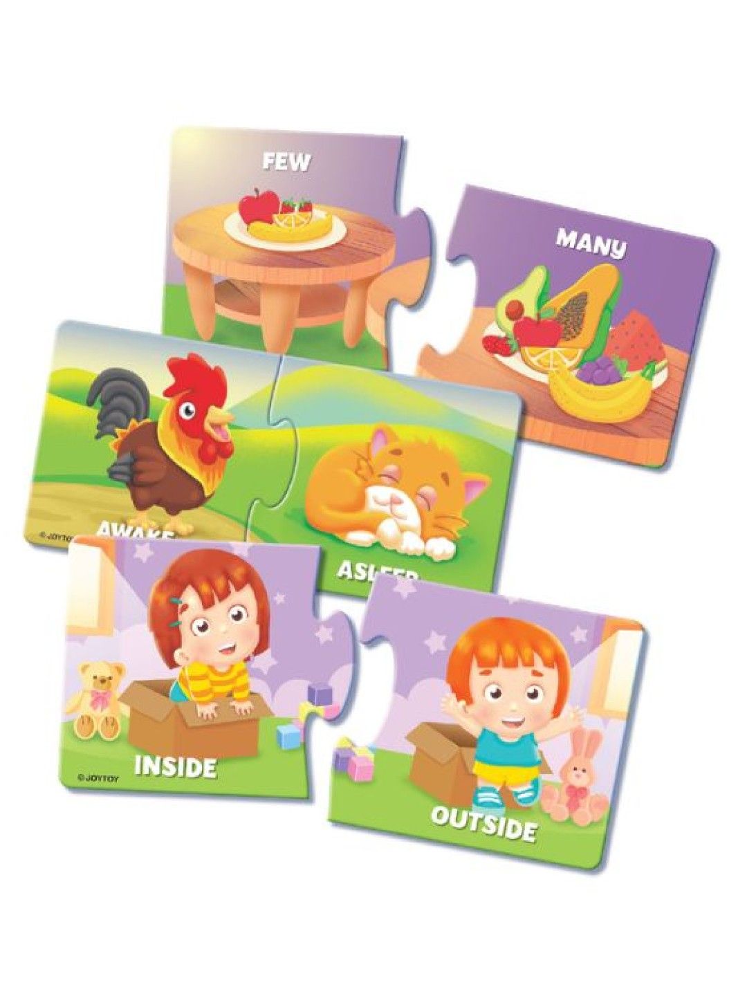 Joytoy Opposites Play & Learn Puzzle (No Color- Image 2)