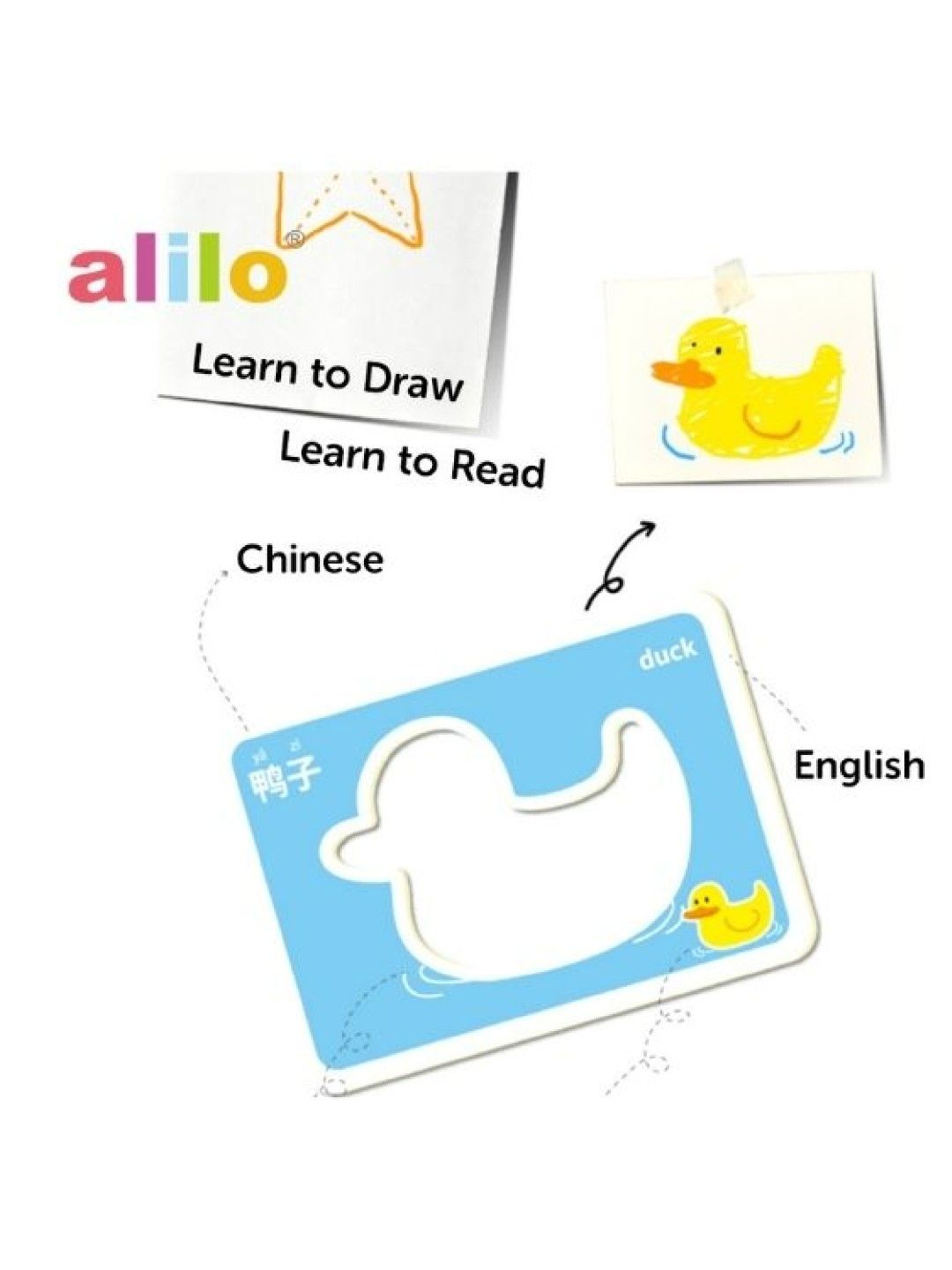 Alilo Alphabet & Numbers Educational Stencil Set for Magic Writing Tablet (No Color- Image 3)