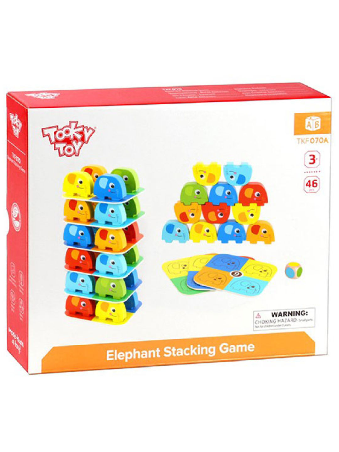 Tooky Toy Elephant Stacking Game (No Color- Image 3)