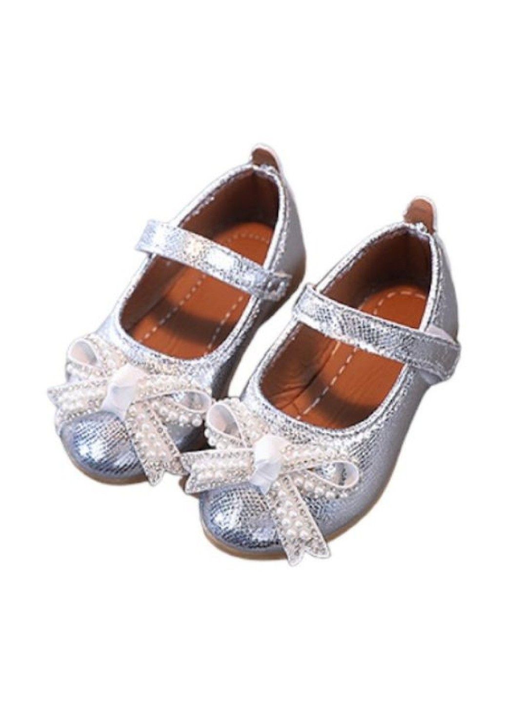 Seams 195 Ellie Ballerina Flats (Silver- Image 1)