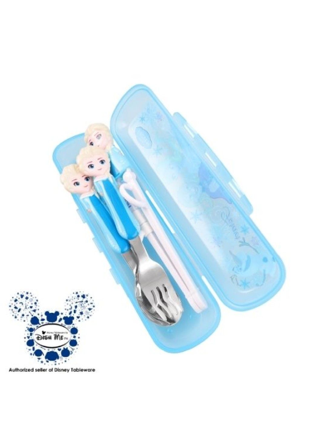 Dish Me PH Disney Elsa Frozen 1 - 3D Spoon, Fork and Chopsticks Set with Case (No Color- Image 2)