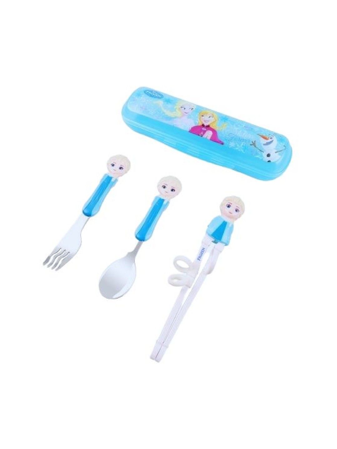 Dish Me PH Disney Elsa Frozen 1 - 3D Spoon, Fork and Chopsticks Set with Case (No Color- Image 1)