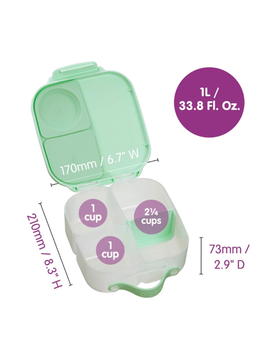 b.box Mini Lunchbox (Emerald- Image 4)