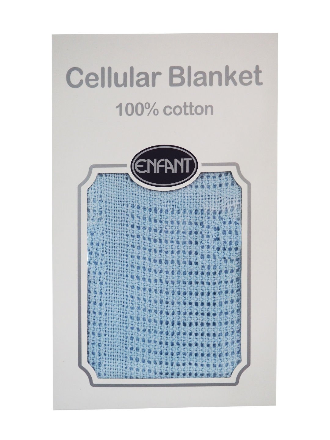 Enfant Cellular Baby Blanket (Blue- Image 2)