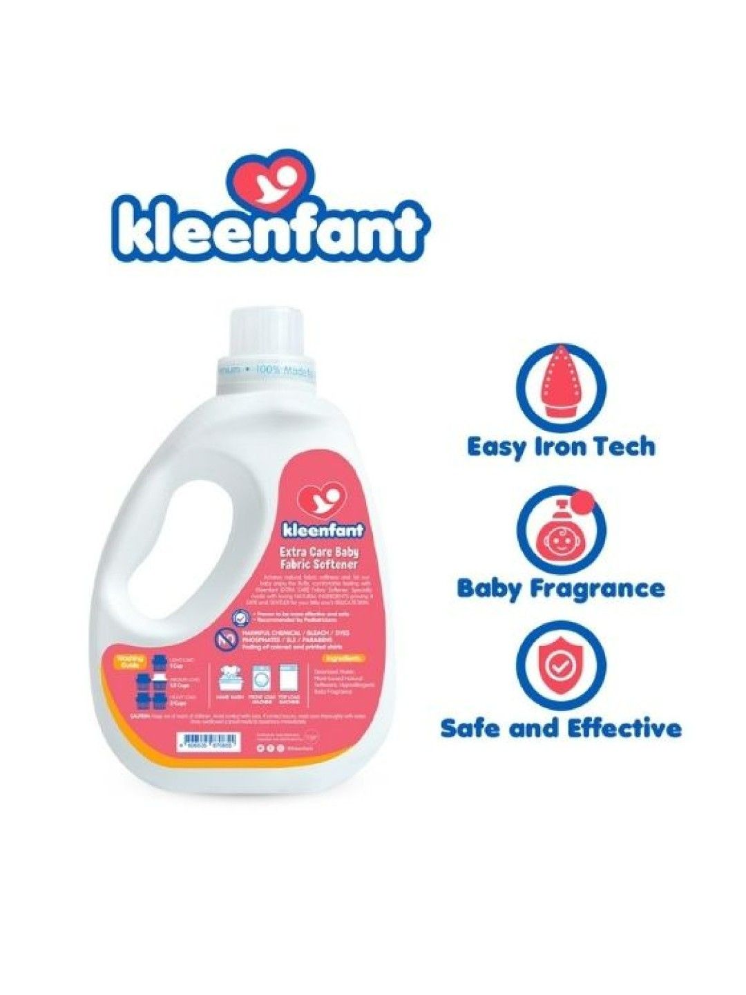 Kleenfant Extra Care Baby Fabric Softener (1L) (No Color- Image 2)