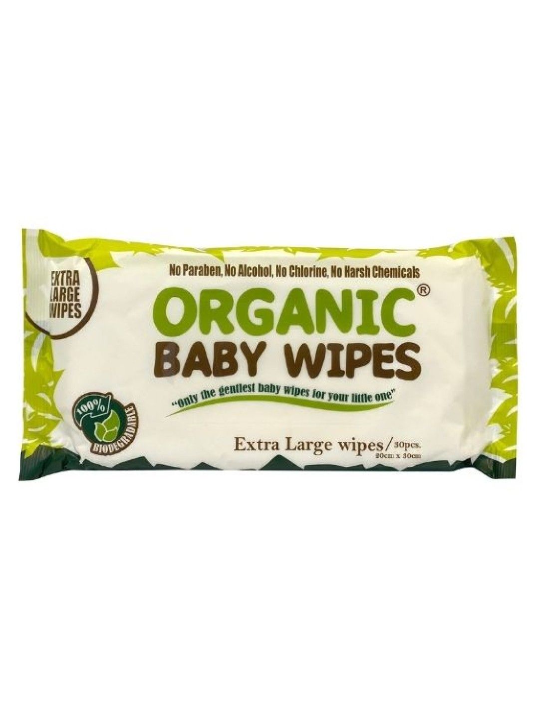 Organic Baby Wipes Baby Wipes Extra Large (30s)