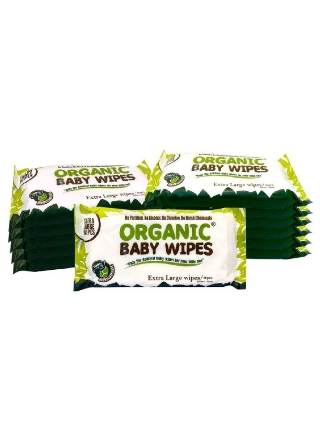 Organic Baby Wipes Baby Wipes Extra Large 12-Pack (30s)