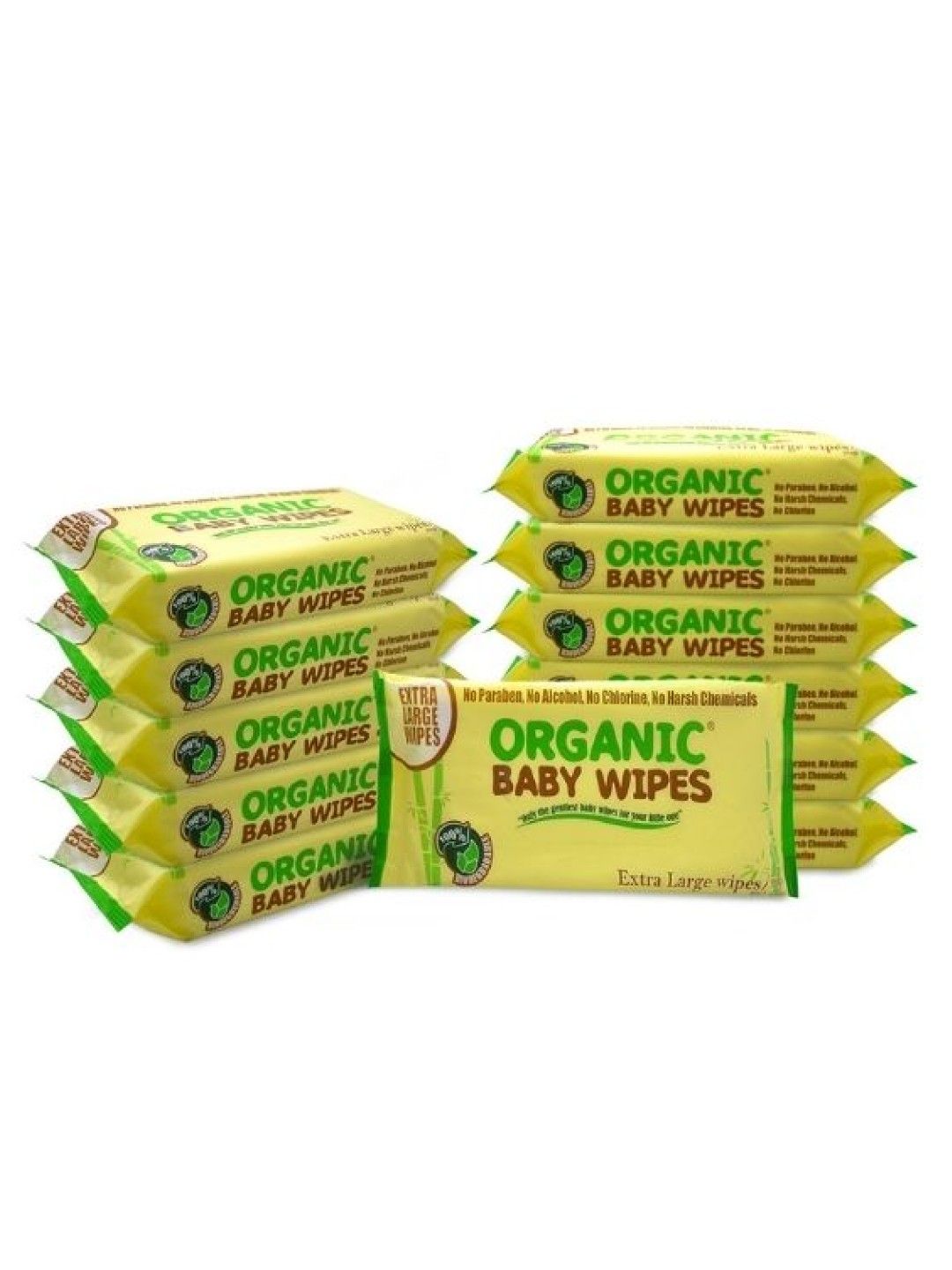 Organic Baby Wipes Baby Wipes Extra Large 12-Pack (50s)