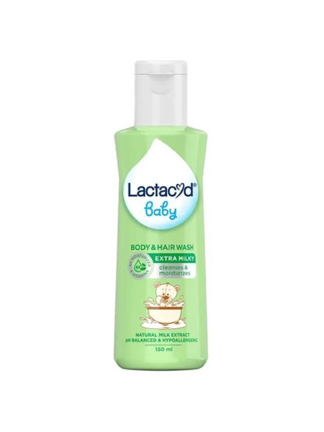 Lactacyd Baby Extra Milky 2-in-1 Body and Hair Wash (150ml)