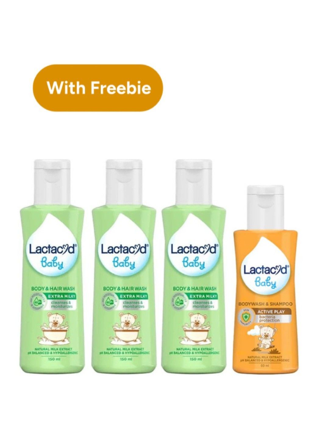 Lactacyd Baby Extra Milky Body Hair Wash (150ml… edamama