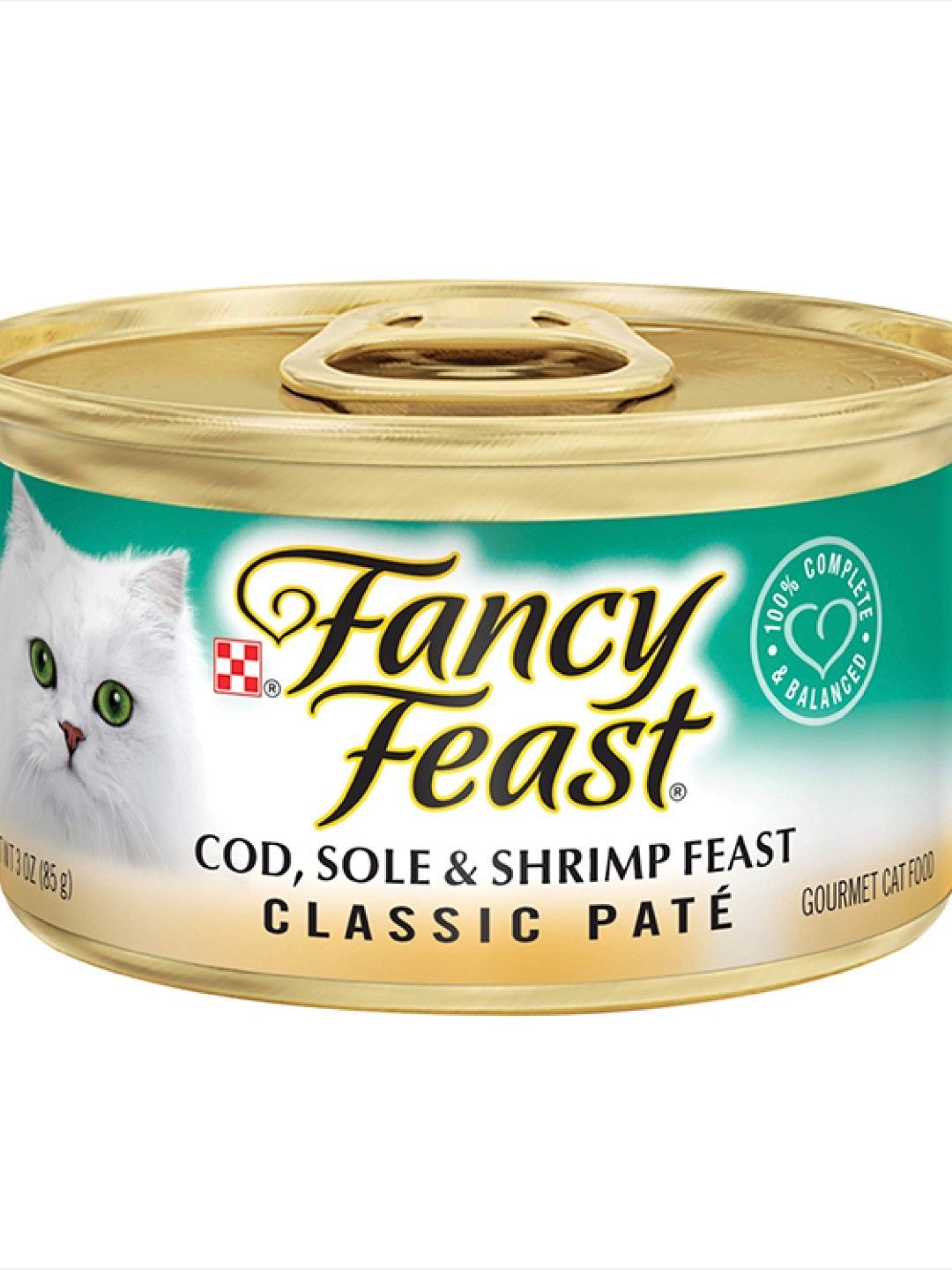Purina Fancy Feast Wet Cat Food (85g) (Classic Cod, Sole & Shrimp- Image 1)