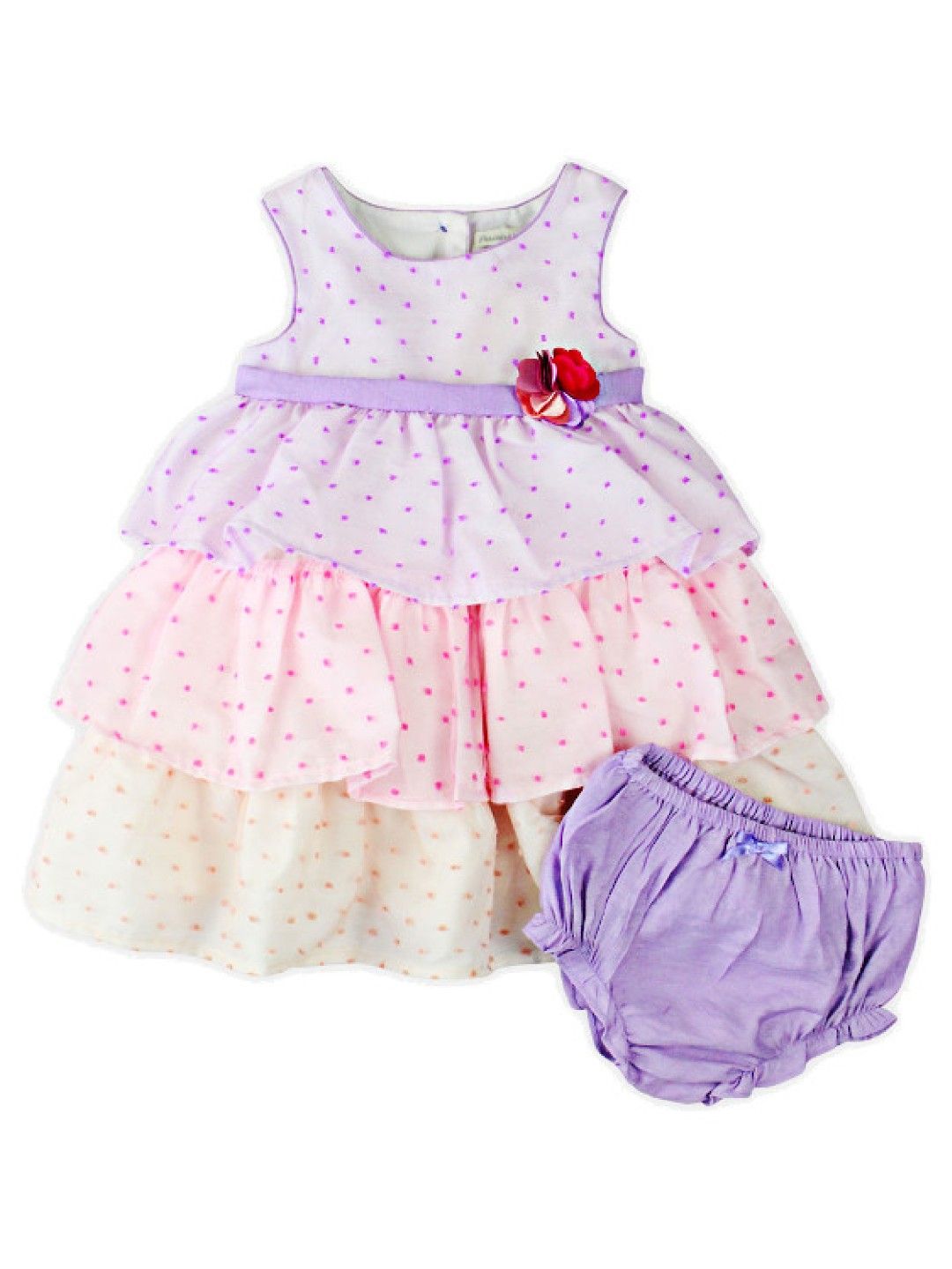 Periwinkle Faya Baby Dress Set (Lilac- Image 1)