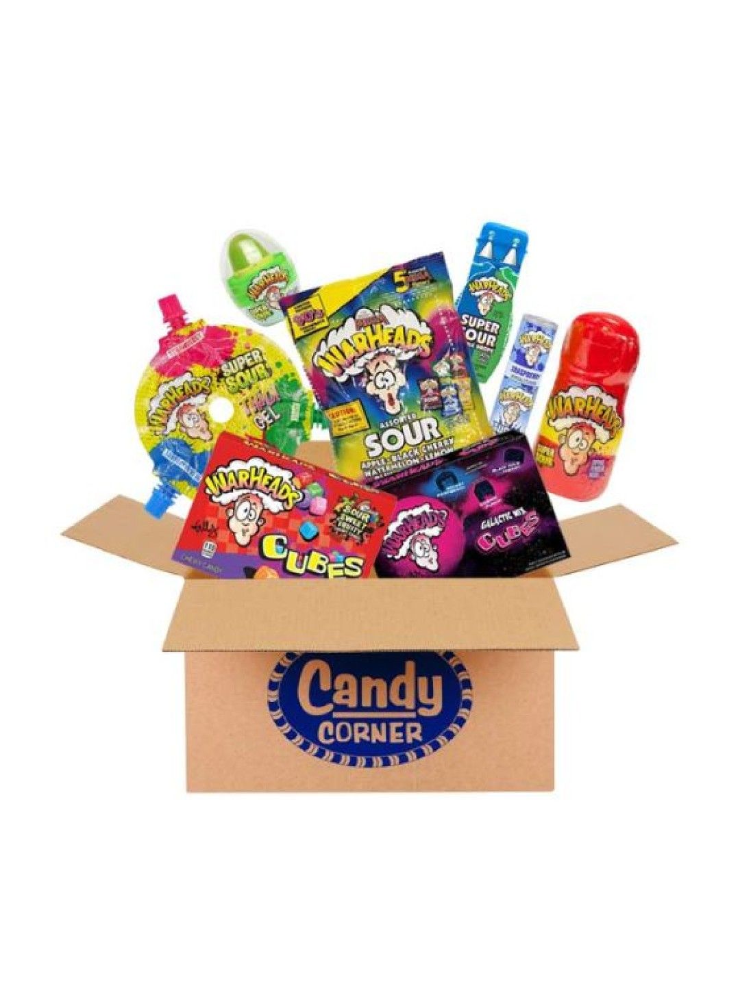 Candy Corner Snack Box Warheads Candy Set