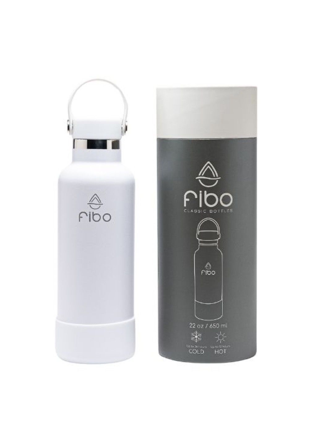 Fibo Bottles Premium Stainless Steel Water Bottle (22oz)