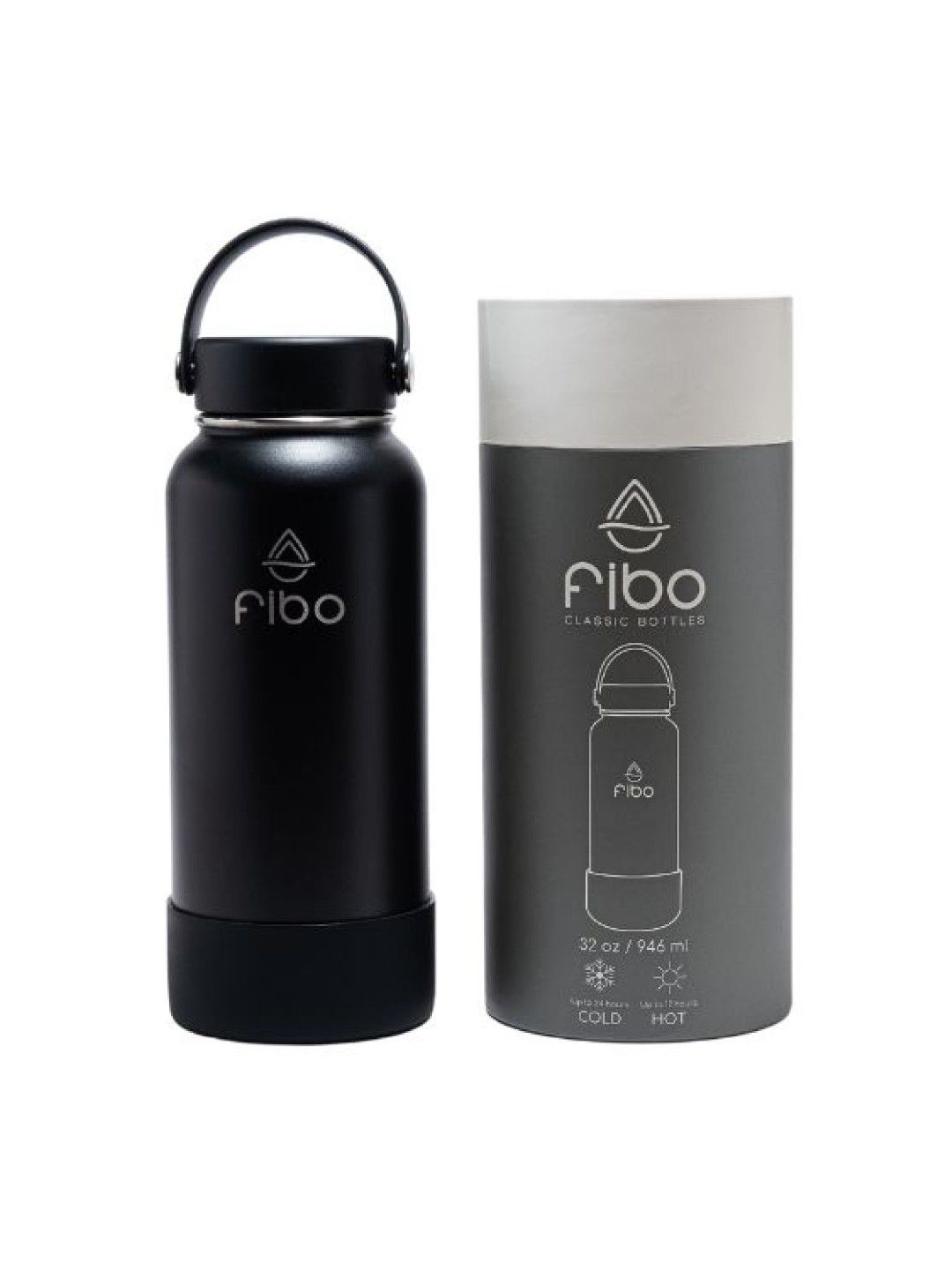 Fibo Bottles Premium Stainless Steel Water Bottle (32oz)