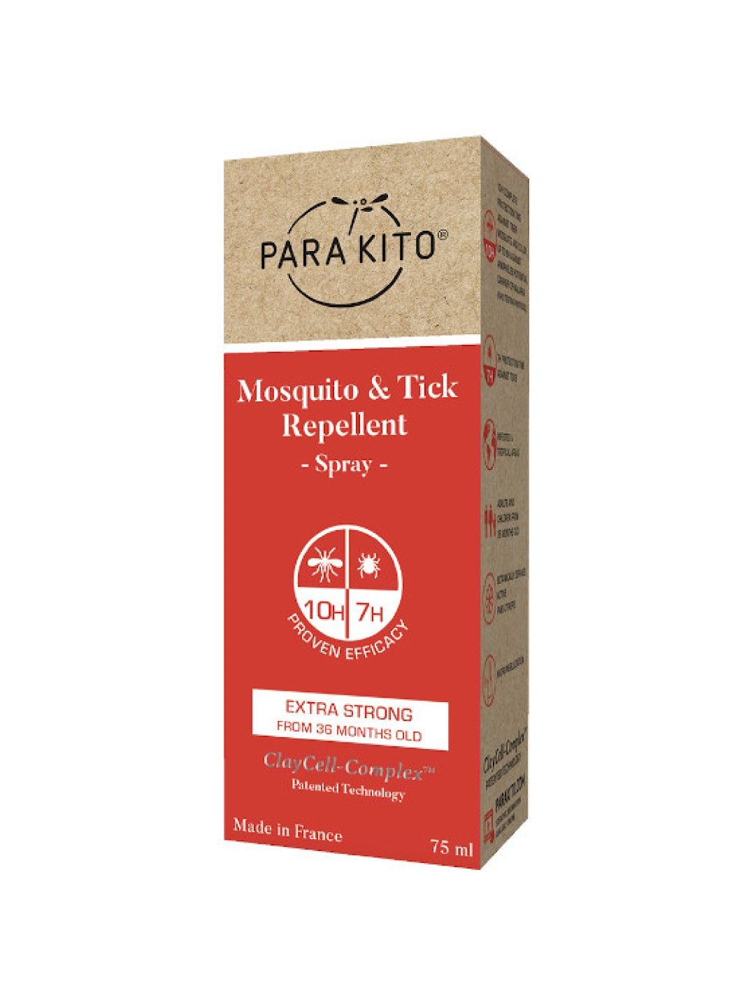 Para'kito Mosquito and Tick Repspray Extra Strong Protection (No Color- Image 3)