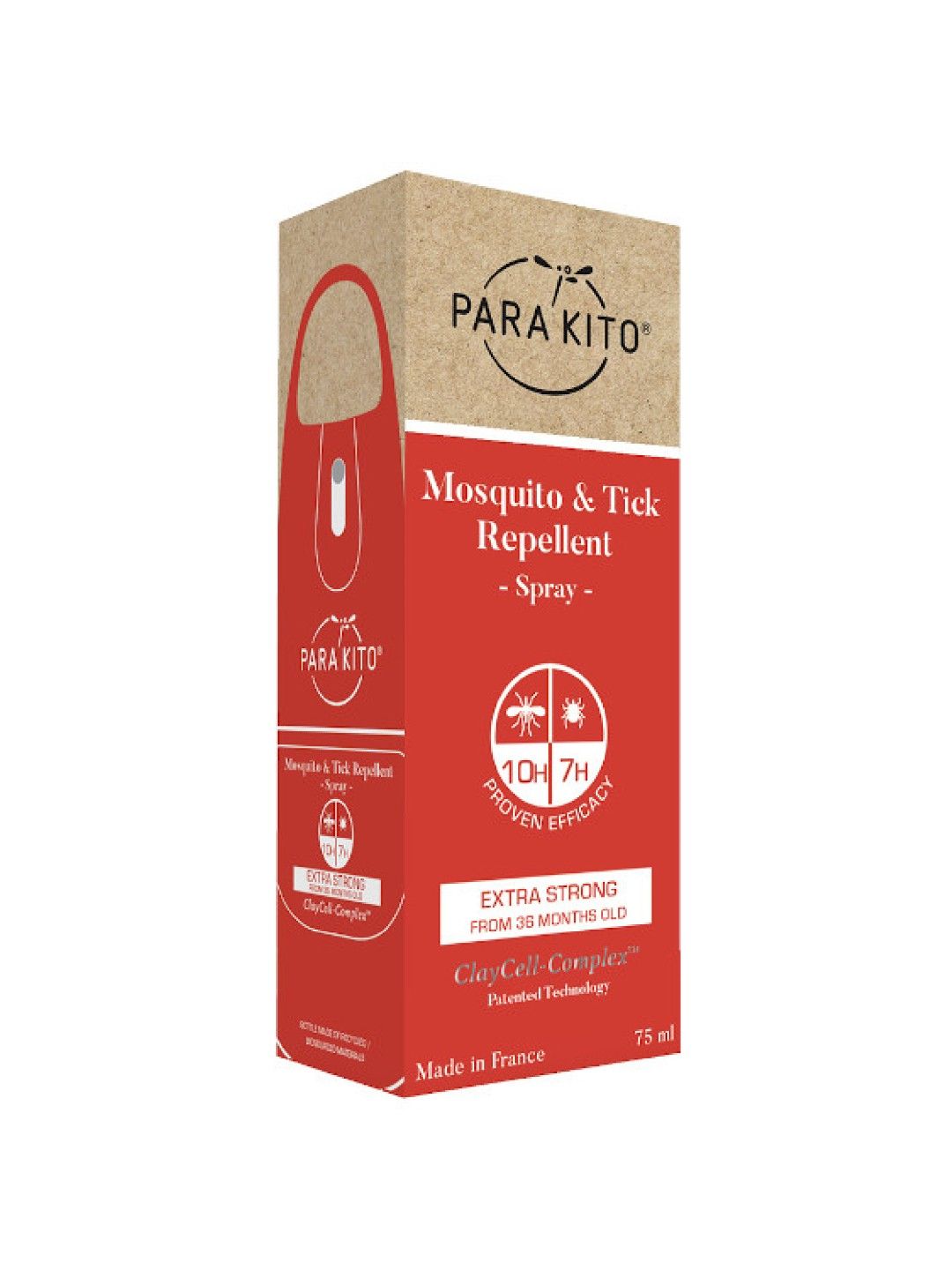 Para'kito Mosquito and Tick Repspray Extra Strong Protection (No Color- Image 2)