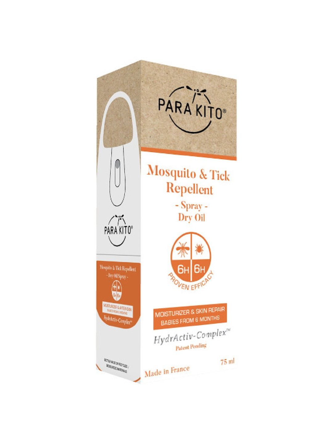 Para'kito Mosquito and Tick Rep Dry Oil Spray (No Color- Image 2)