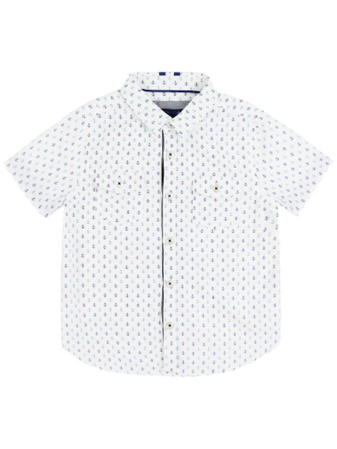 Periwinkle Franco Short Sleeve Polo (White- Image 1)