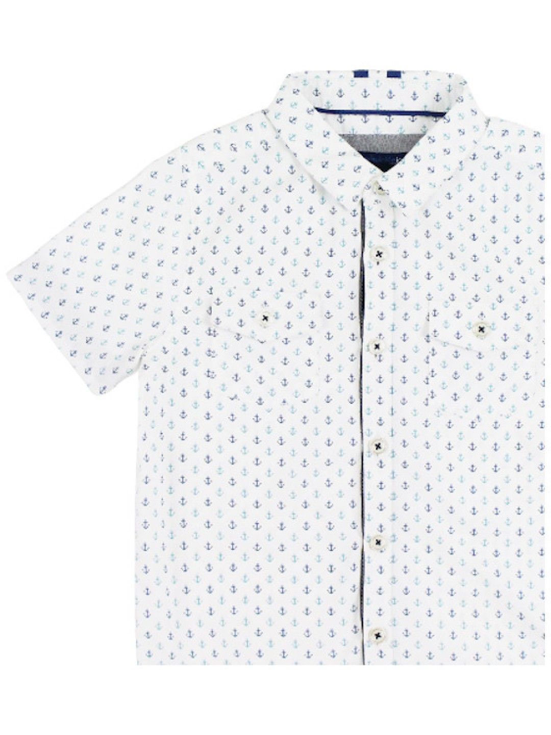 Periwinkle Franco Short Sleeve Polo (White- Image 3)