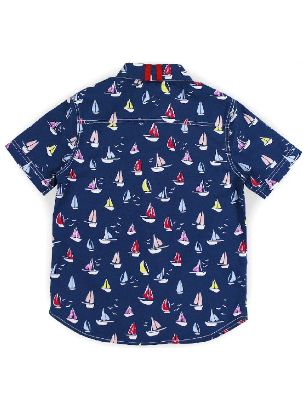 Periwinkle Franz Short Sleeve Polo (Navy Blue- Image 2)