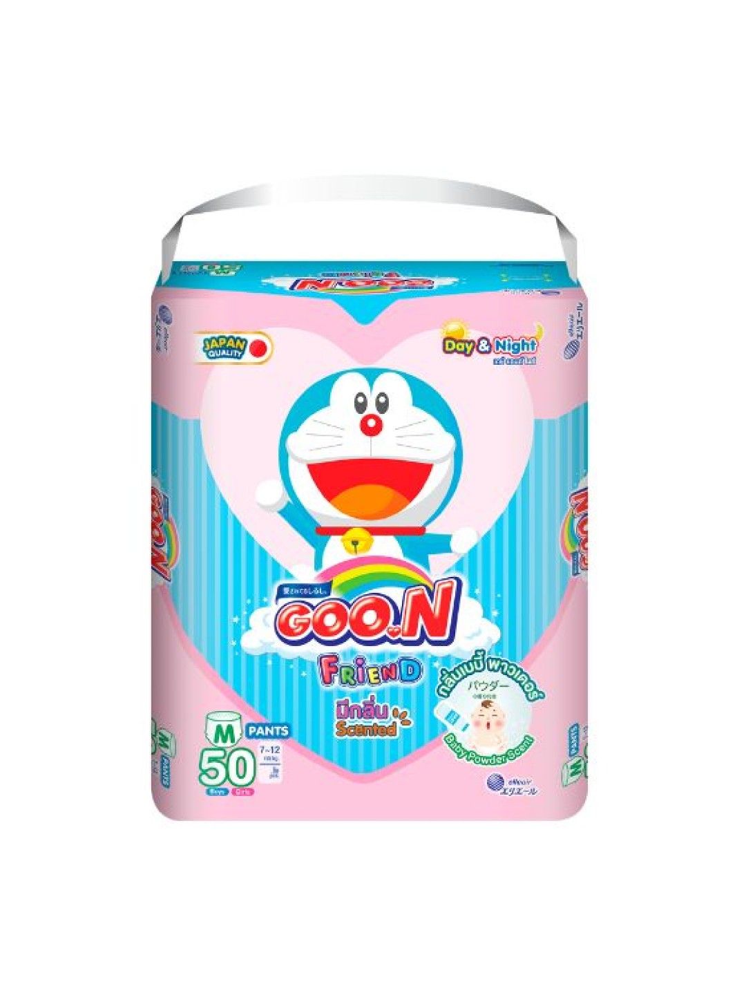 GOO.N FRIEND Pants Diaper - Baby Powder Scent Medium (50pcs)