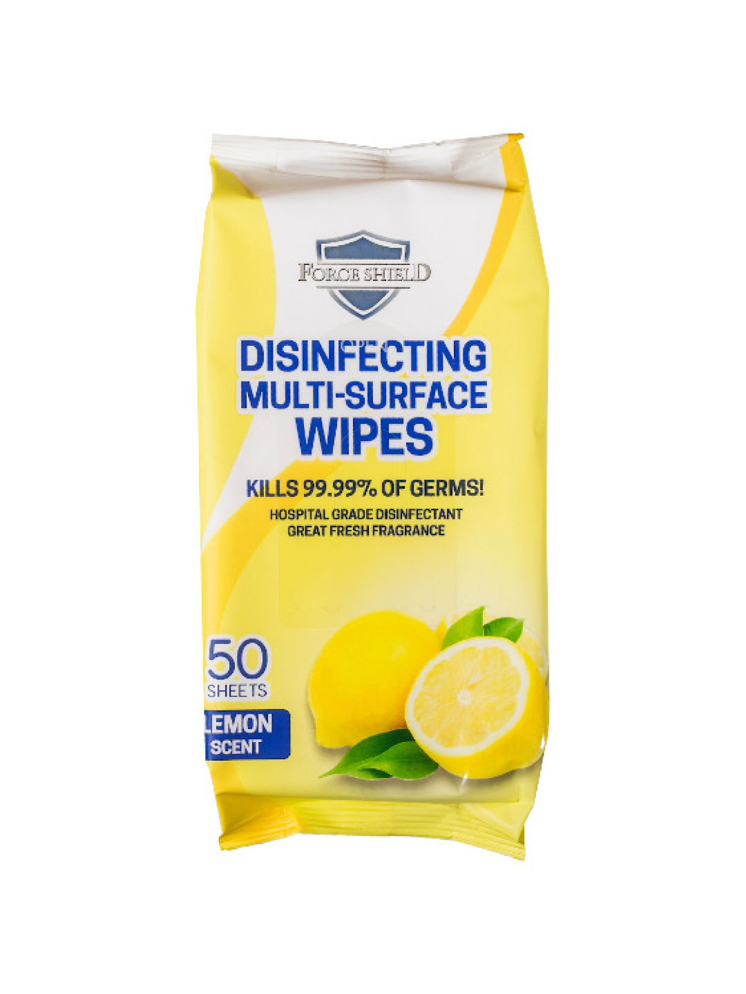 Forceshield Lemon Scent Disinfecting Multi-Surface Wipes (50s) (No Color- Image 1)