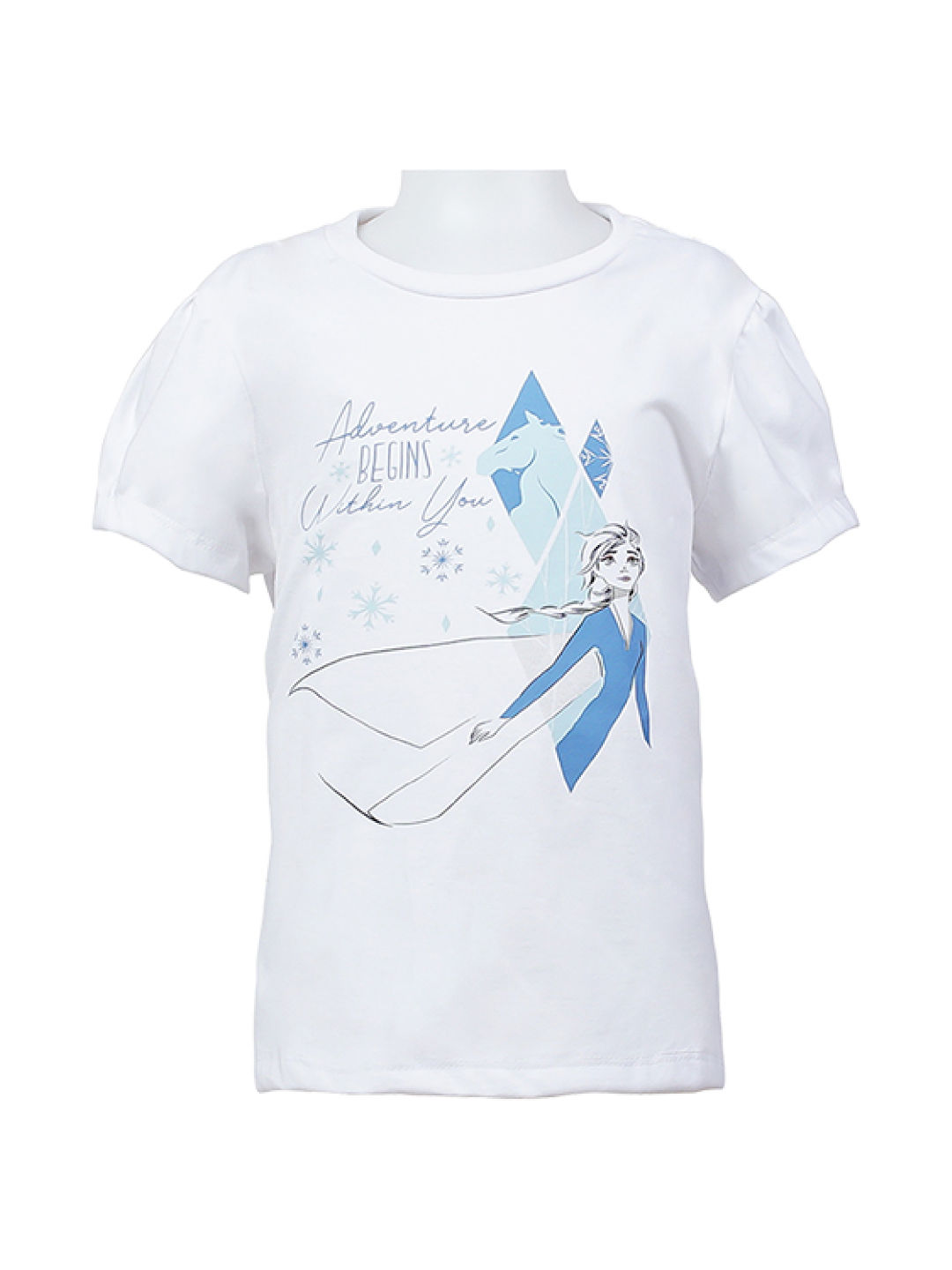 INSPI Disney Frozen Adventure Begins Tshirt (White- Image 1)