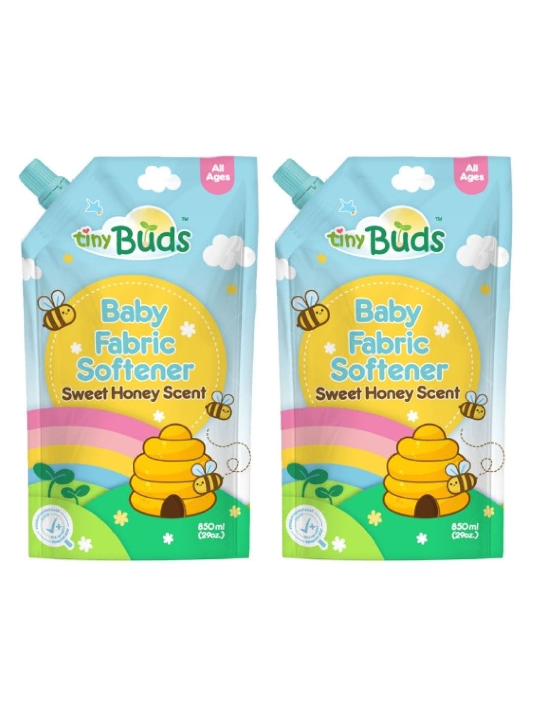 Tiny Buds Fabric Softener - Sweet Honey (850ml) (Bundle of 2)