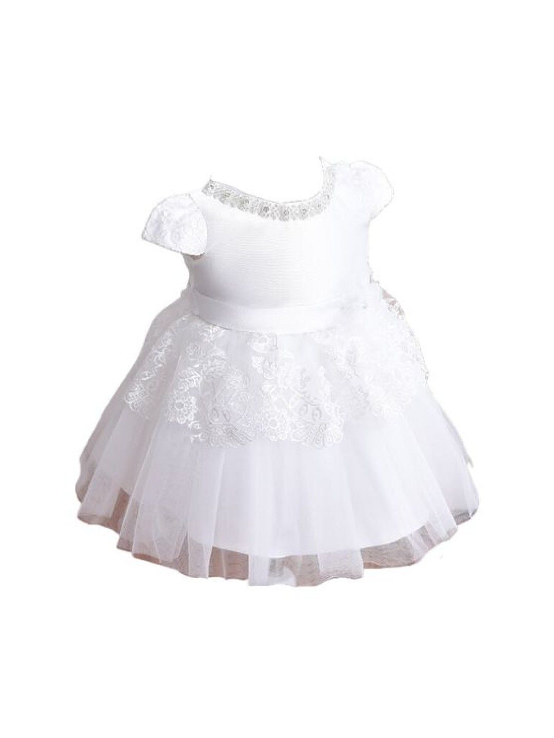 Seams 195 Faith One Piece Baptismal Dress (White- Image 2)