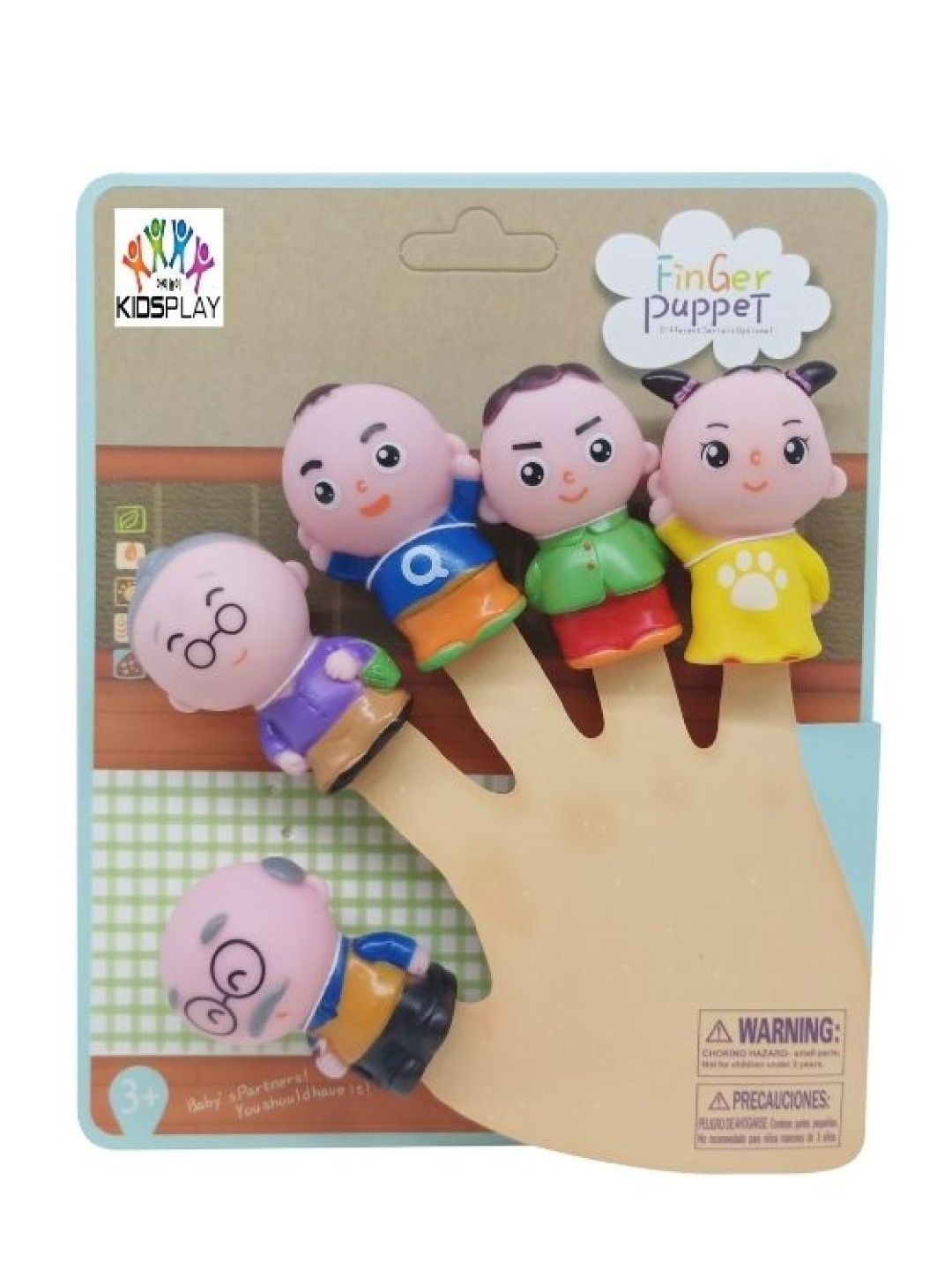 Kidsplay Finger Puppet - Family 2 (No Color- Image 1)