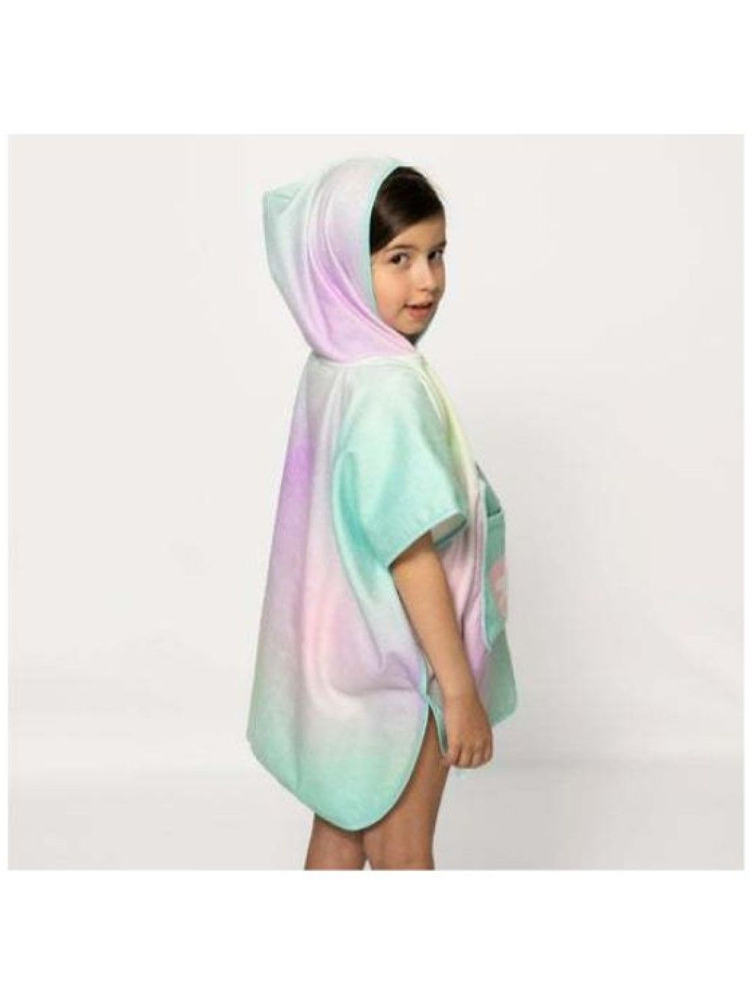 Marcus & Marcus Marckids PocketPack Kid Beach Hooded Poncho Towel (Fancy Meowmaid- Image 3)