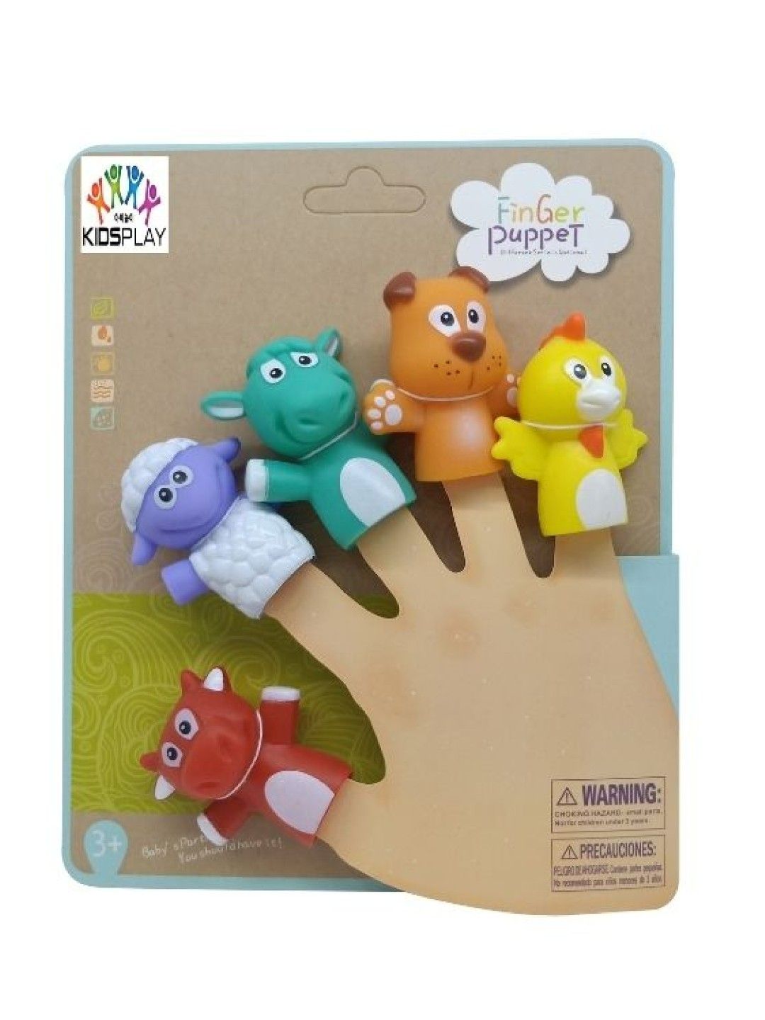 Kidsplay Finger Puppet - Farm Animals 4 (No Color- Image 1)