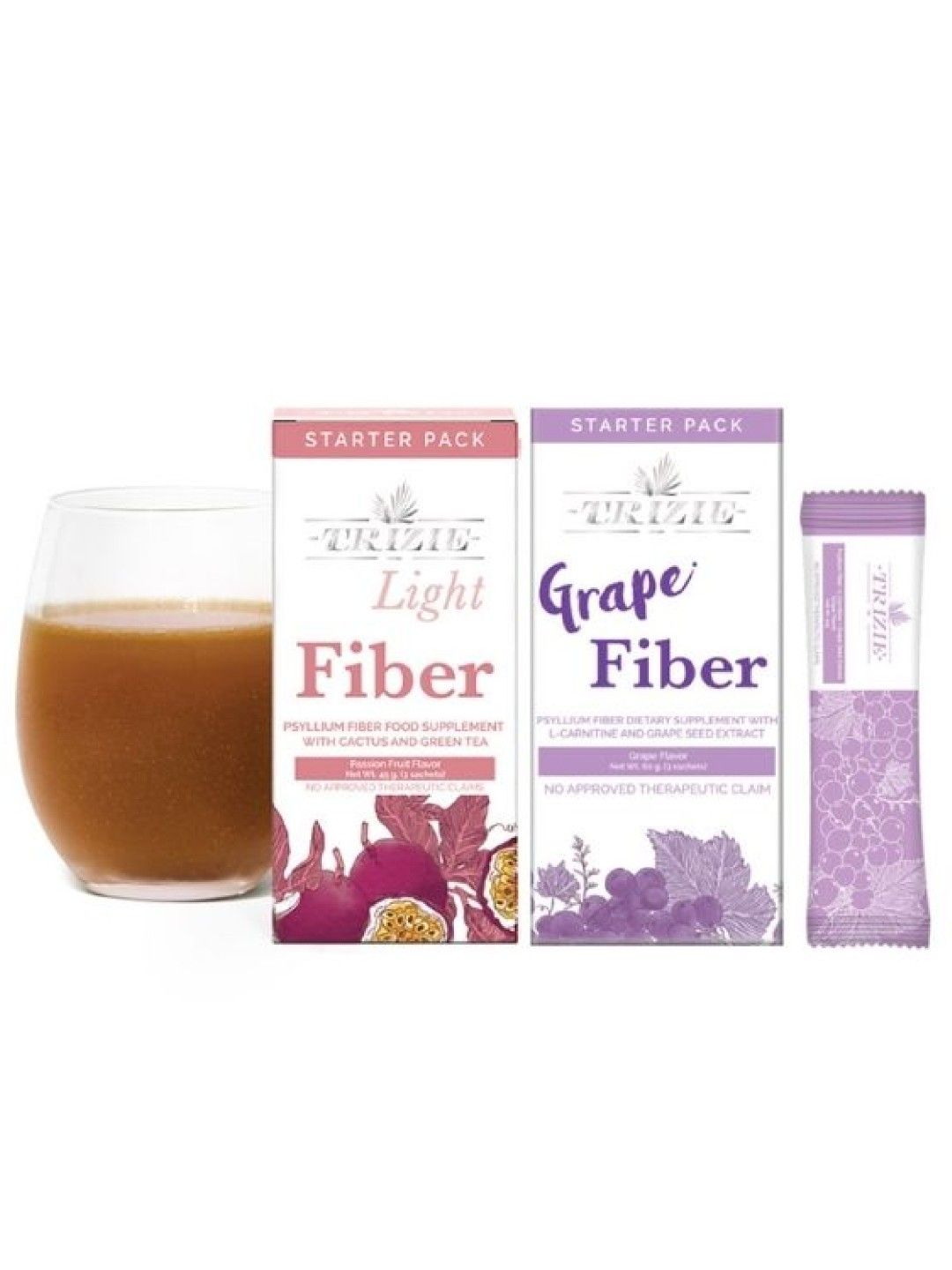 TRIZIE Fast Detox Set - Light Fiber 3 Day and Grape Fiber 3 Day