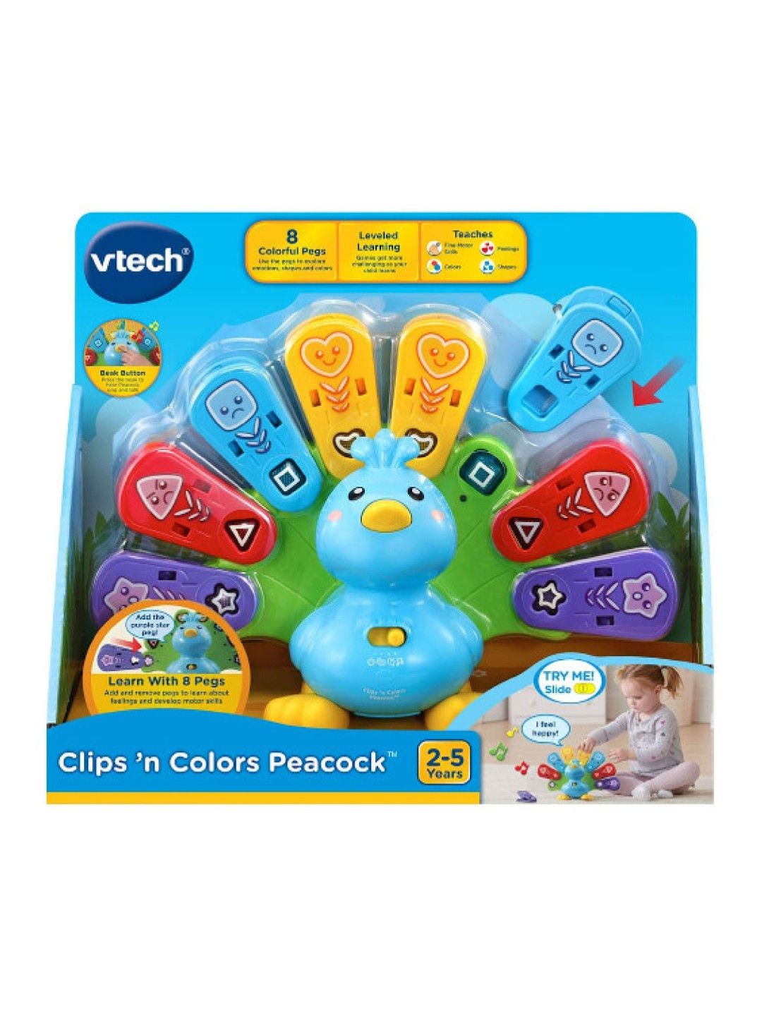 VTech Feathers and Feelings Peacock (No Color- Image 4)