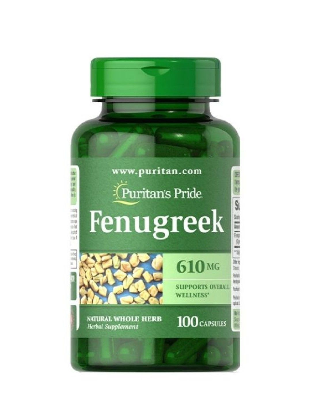 Puritan's Pride Fenugreek 610 mg (100 capsules)