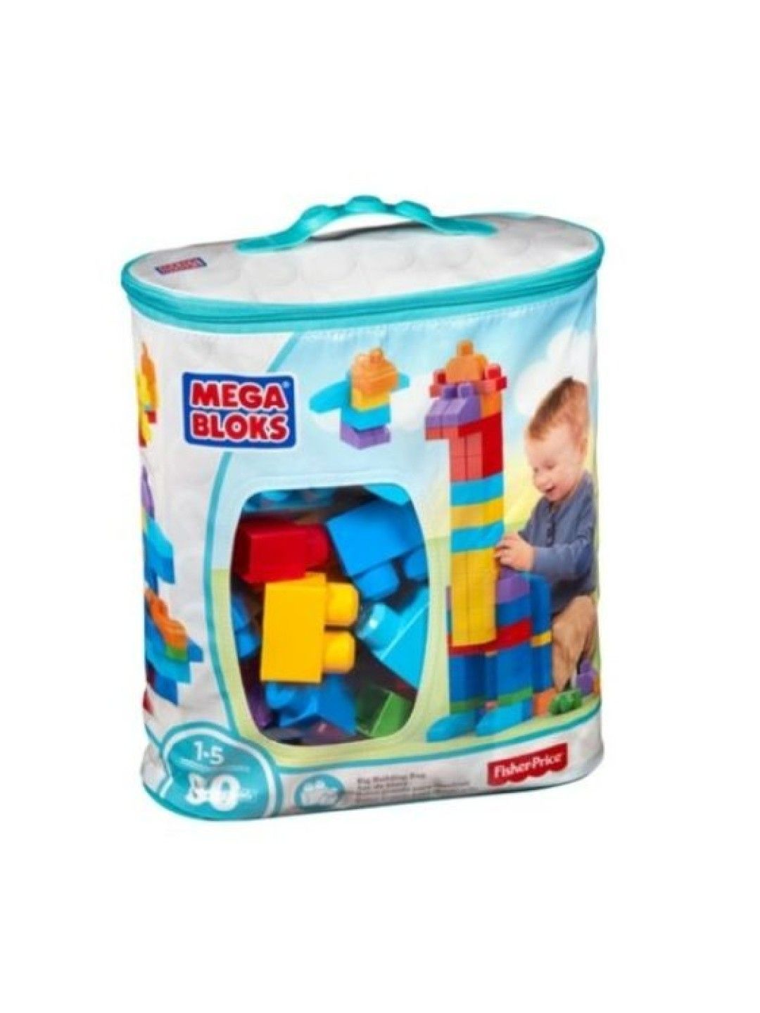 Mega Bloks First Builders™ Classic Big Building Bag (80pcs) (Multicolor- Image 1)