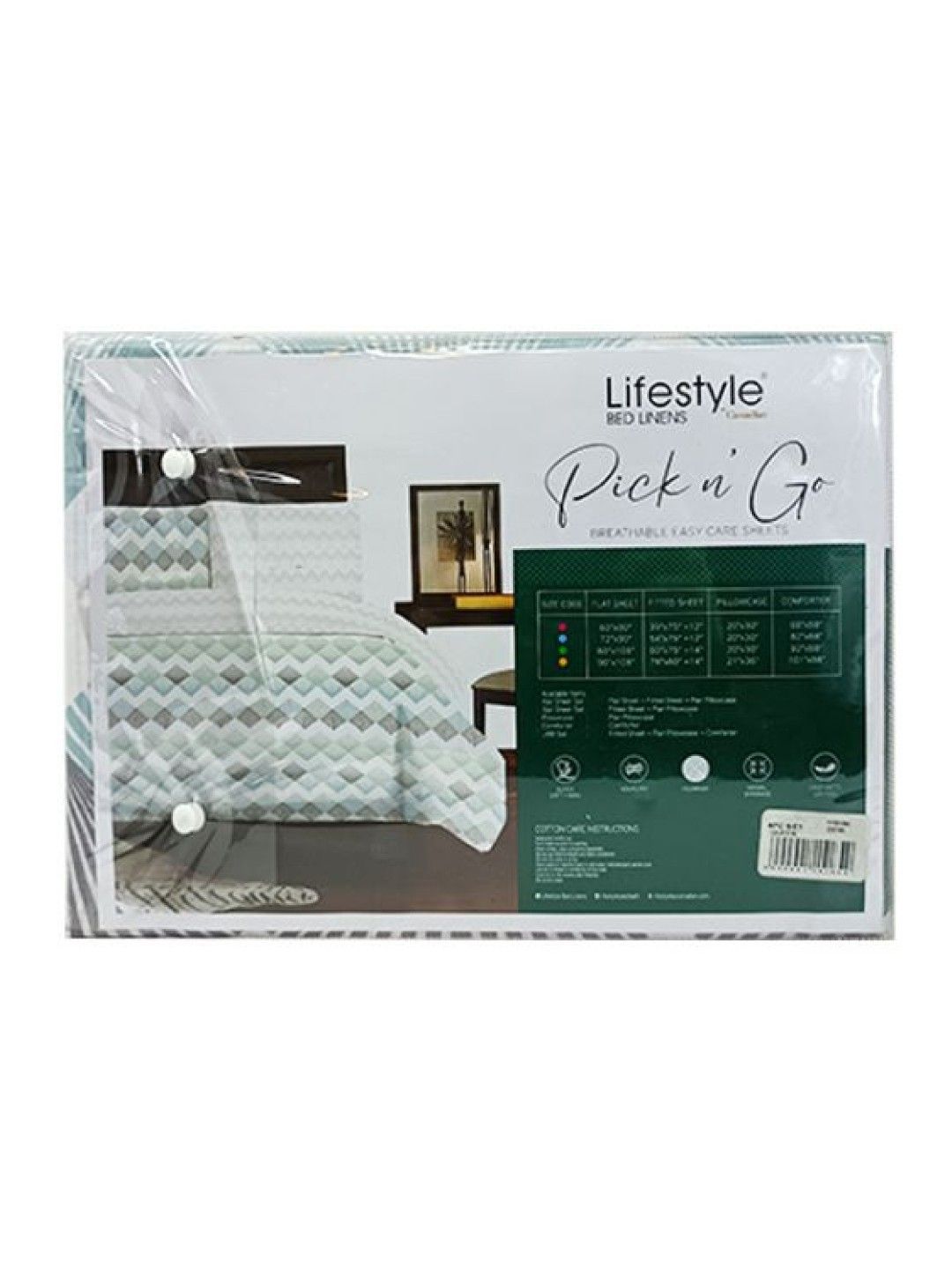 Lifestyle by Canadian Lifestyle Pick N' Go 3-Piece Fitted Sheet