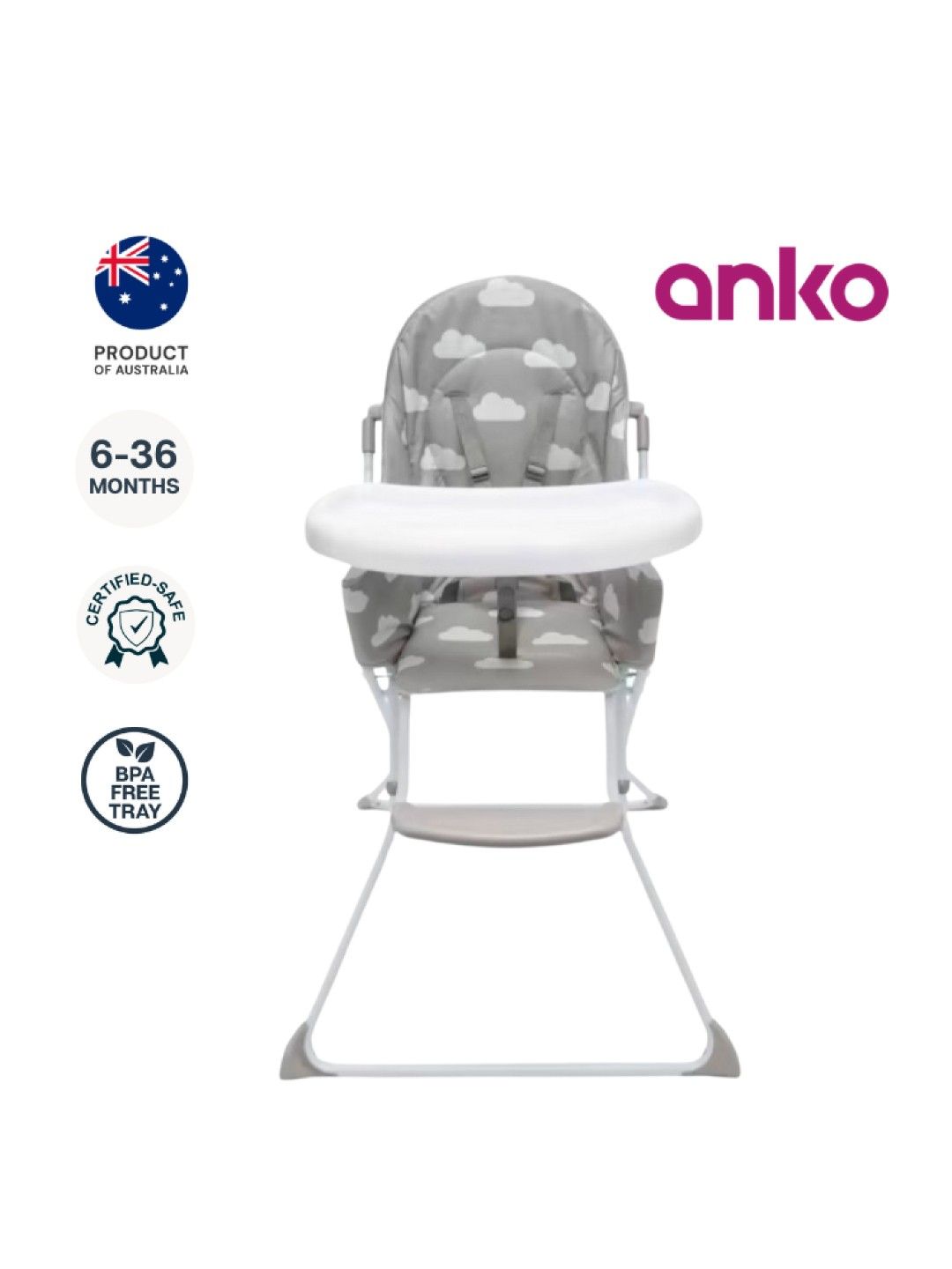 Anko Flat Fold Highchair (No Color- Image 1)