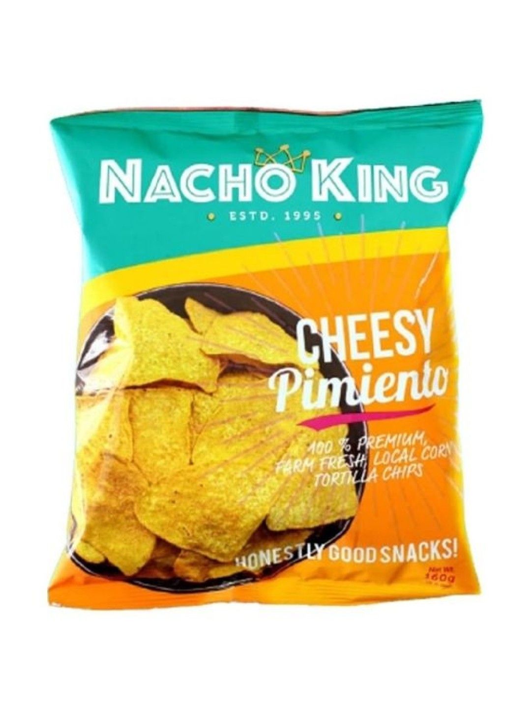 Nacho King Flavored Tortilla Chips - Cheesy Pimiento (160g)